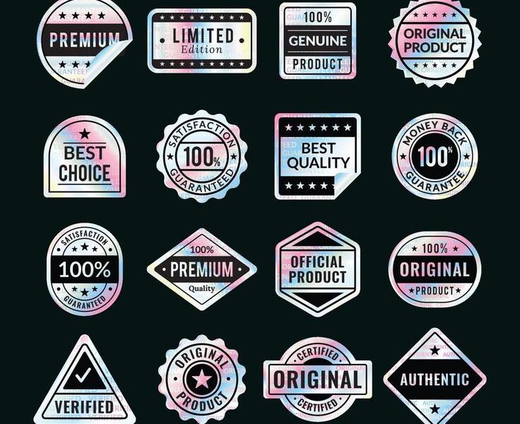 hologram sticker collection