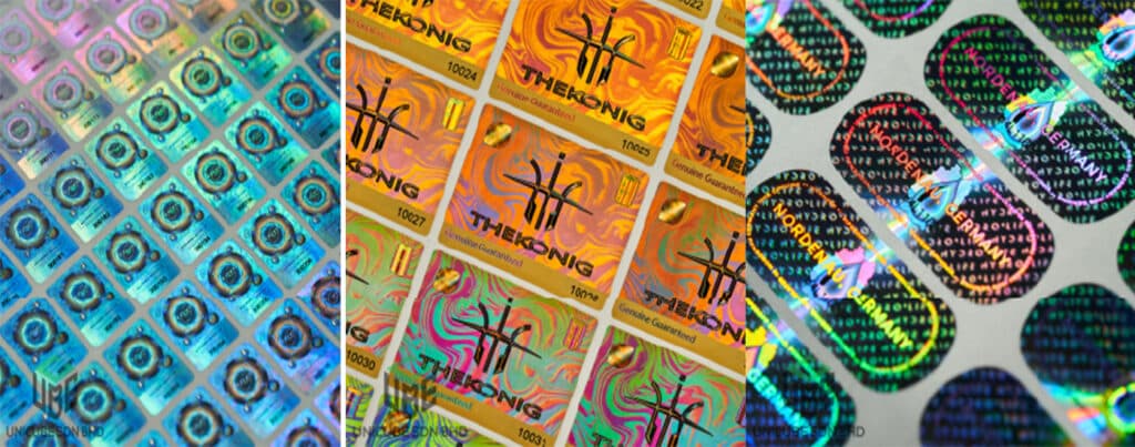 Customized Hologram Labels